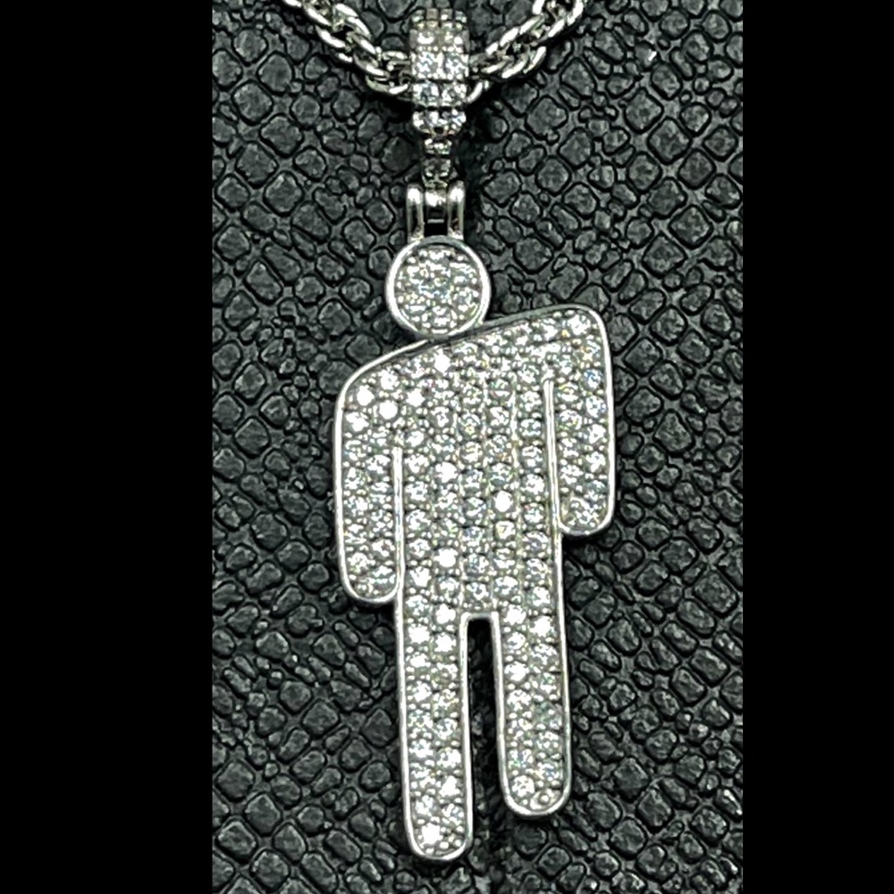 Billie Eilish Blohsh Style jeweled Necklace and Chain